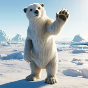 Bear waving